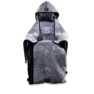 Level up Plush Gray and gaming controllers, glow-in-the-dark gaming chair, Wrap